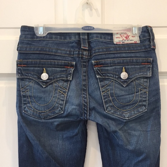 True Religion Joey Flare Jeans Size 27 - Picture 6 of 13